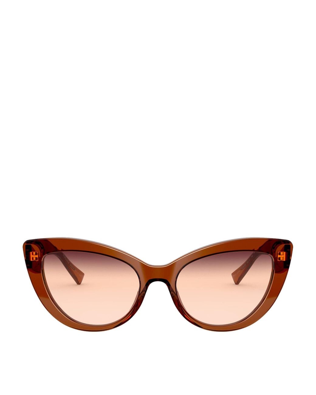 Versace Brown Acetate Cat-Eye Sunglasses