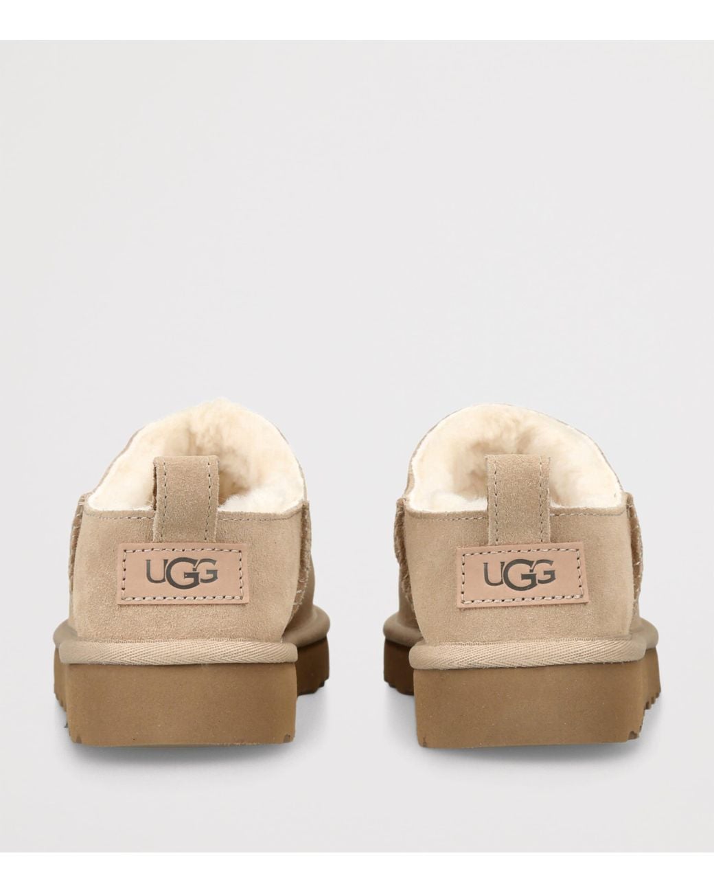 Ugg Natural Suede Classic Micro Boots