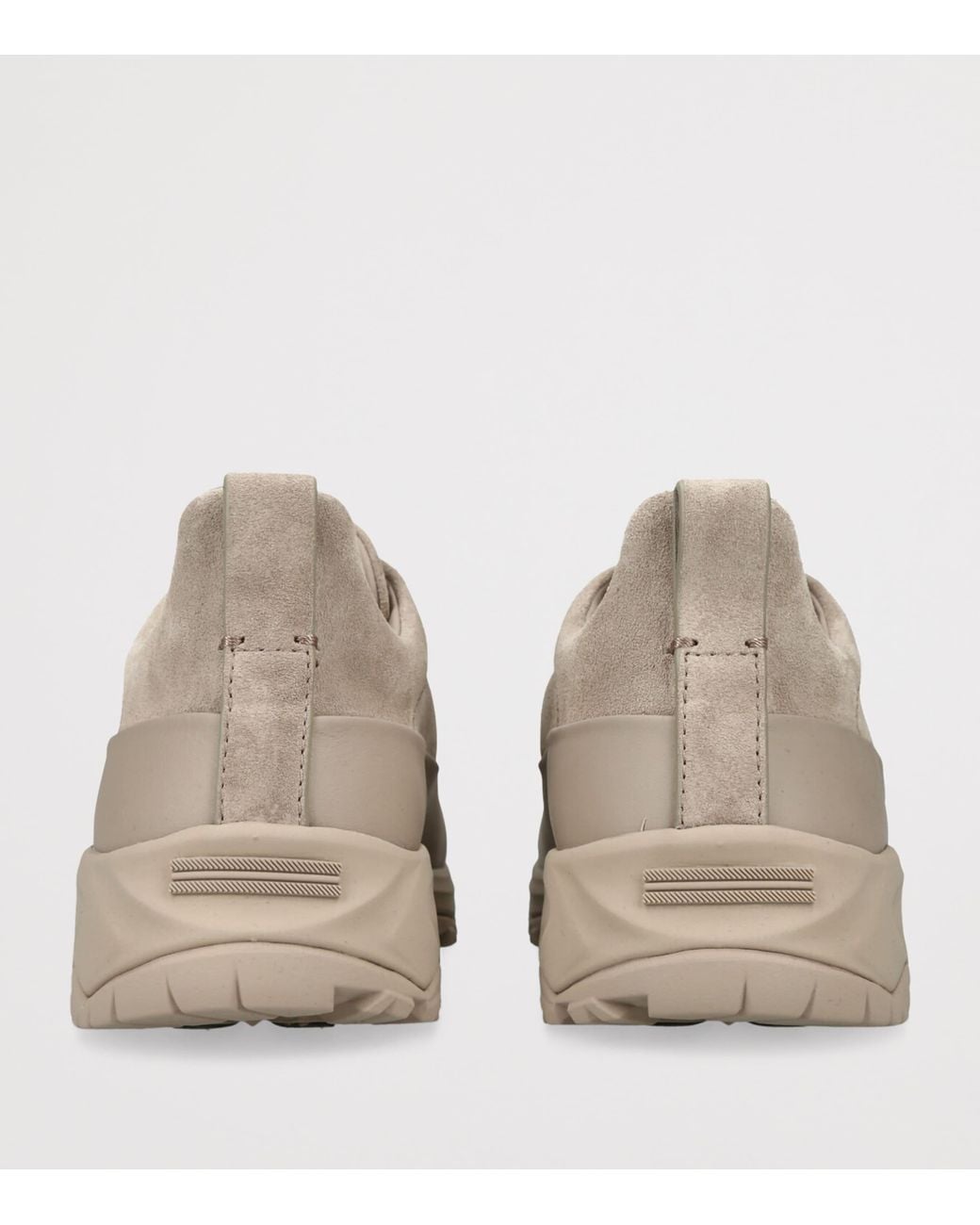 Zegna Gray Suede Monte Sneakers for men