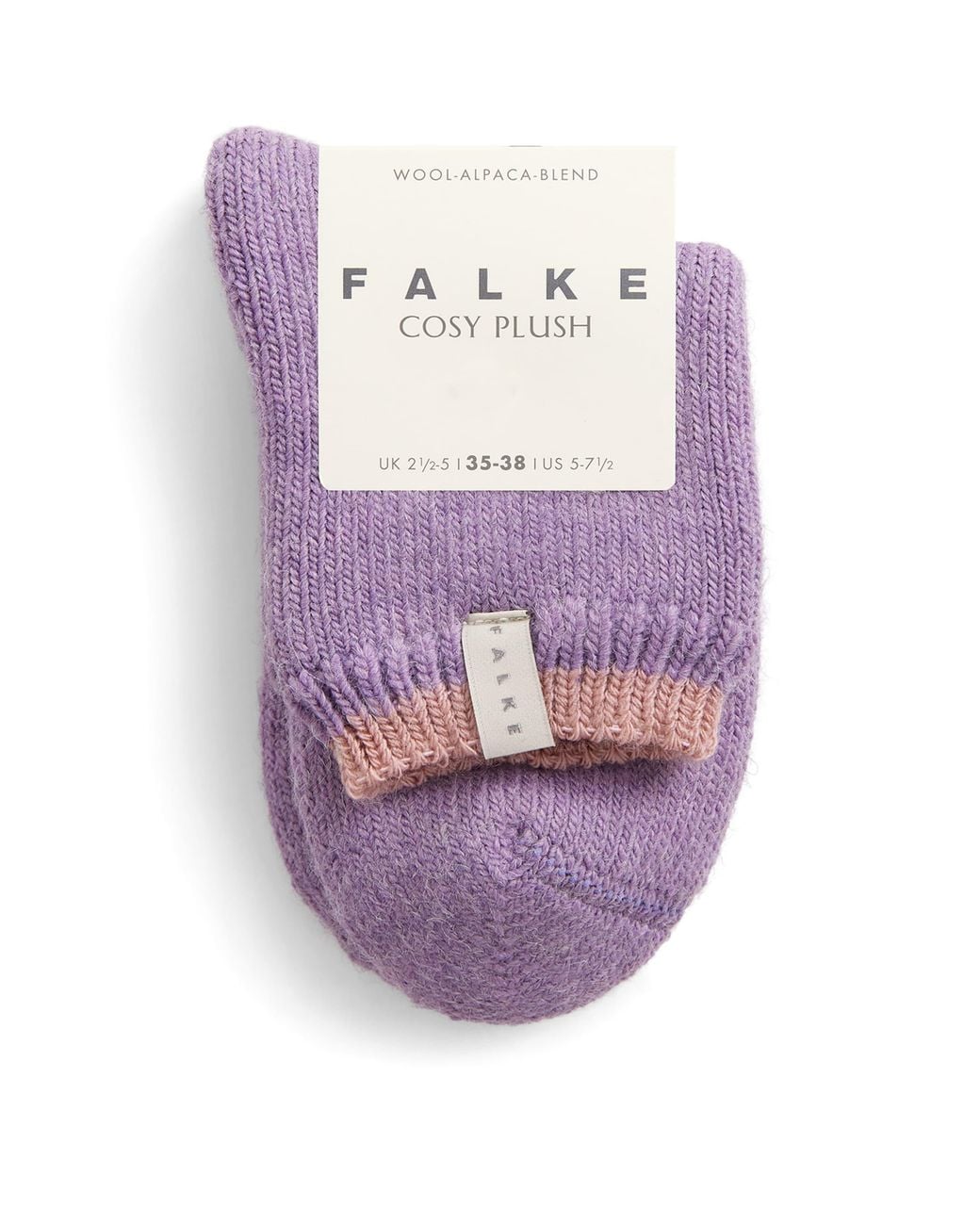 Falke Purple Mid-Calf Cosy Plush Socks