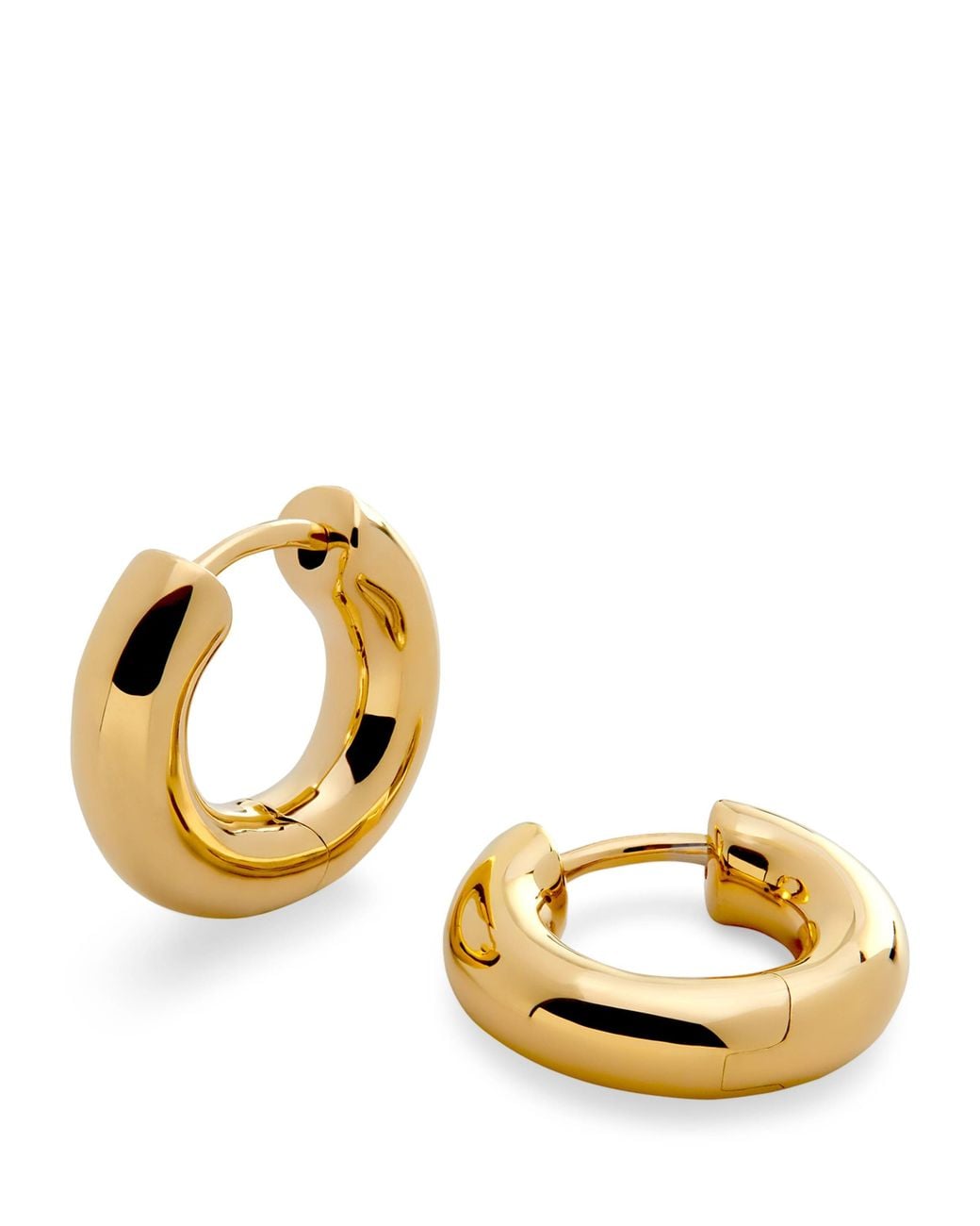 Monica Vinader Metallic Vermeil Huggie Hoop Earrings