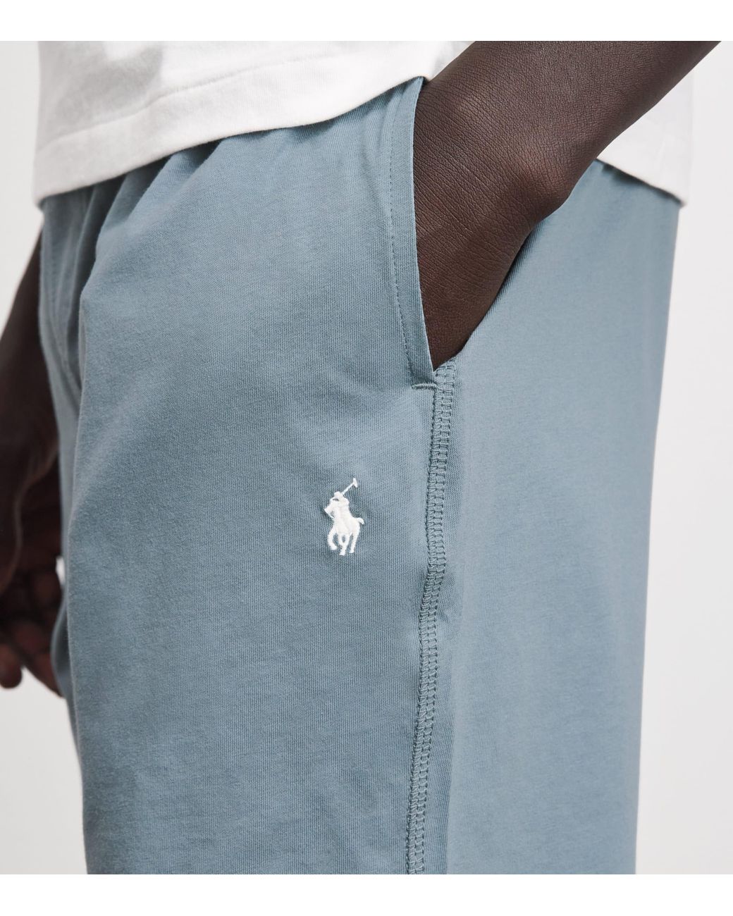 Polo Ralph Lauren Blue Cotton Jersey Pyjama Shorts for men