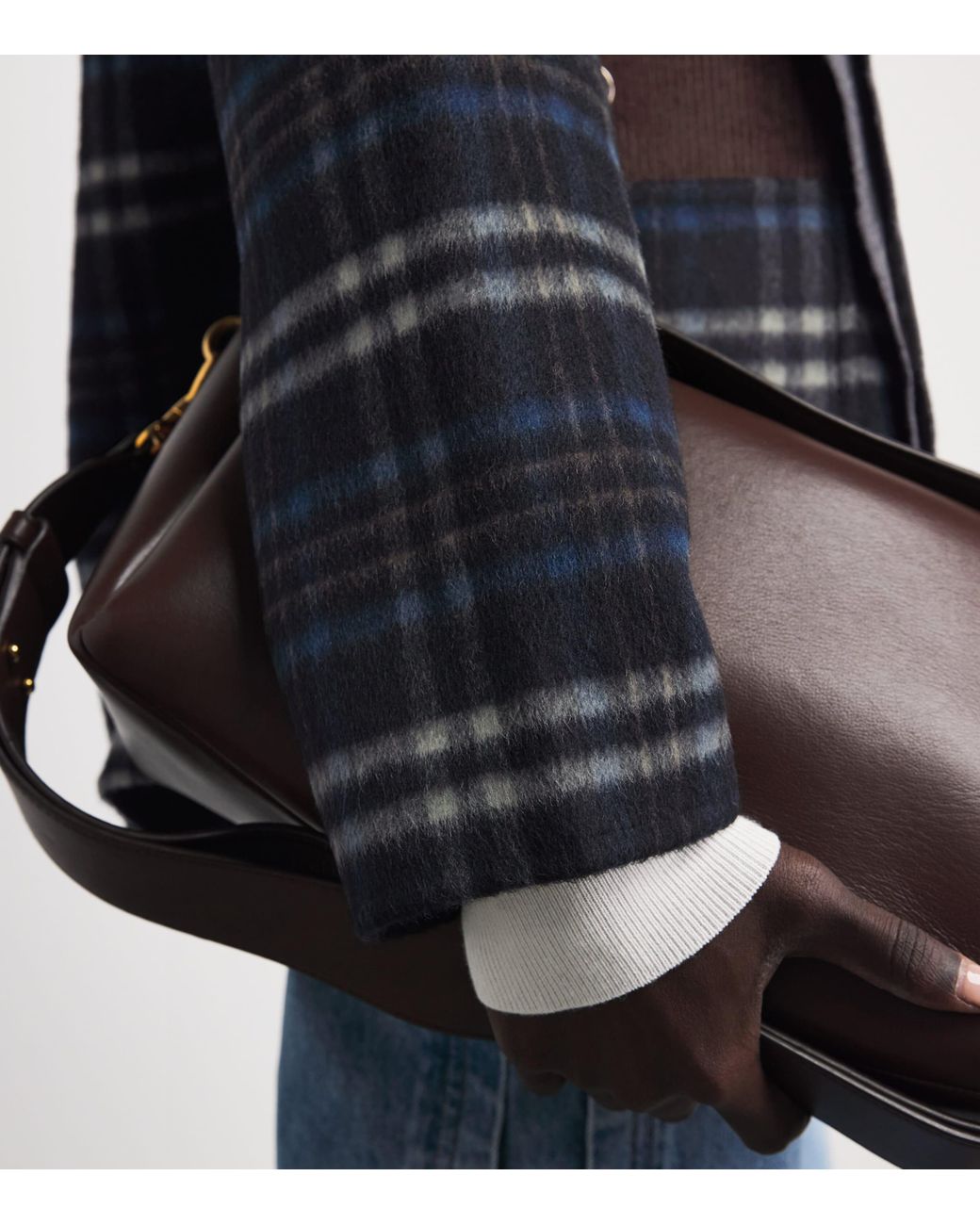 Claudie Pierlot Black Wool-Blend Check Jacket