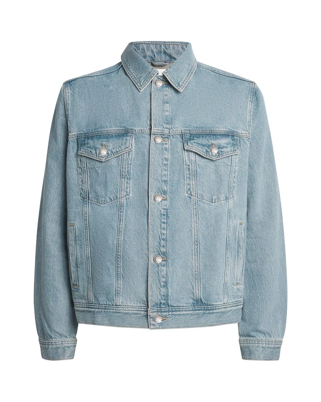 Samsøe & Samsøe Blue Organic Cotton Denim Jacket for men