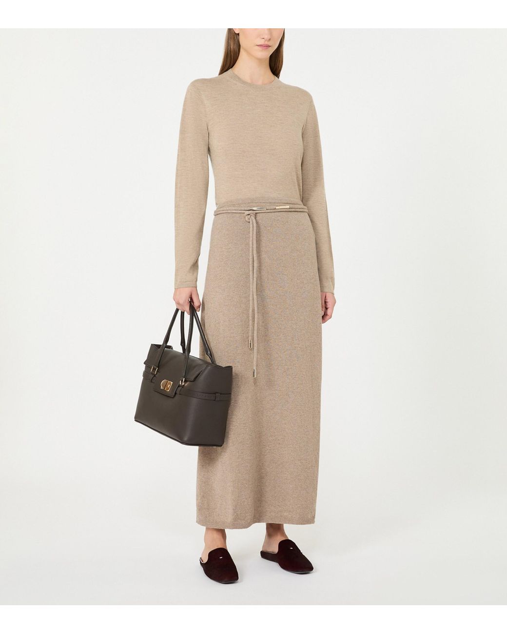 Max Mara Natural Cashmere Crew-Neck Sweater
