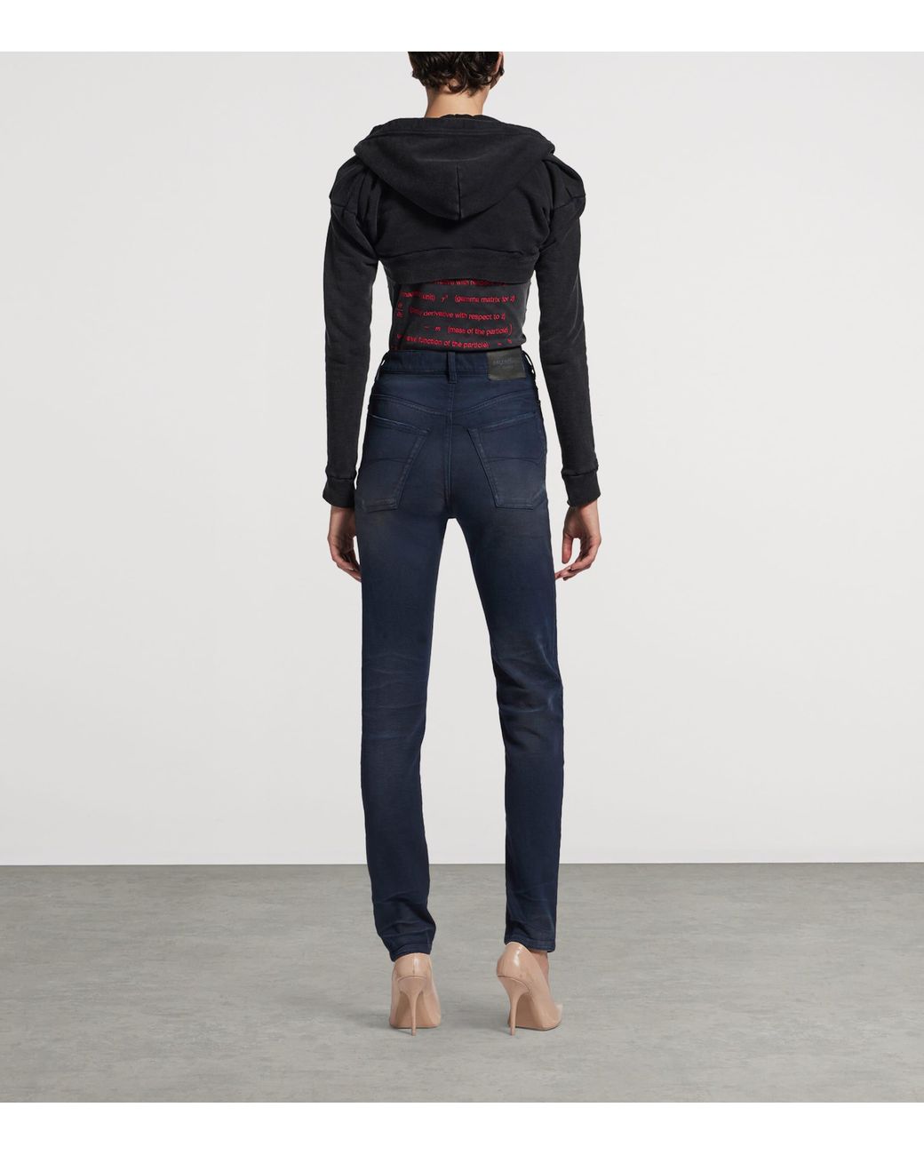 Balenciaga Blue Faded Skinny Jeans