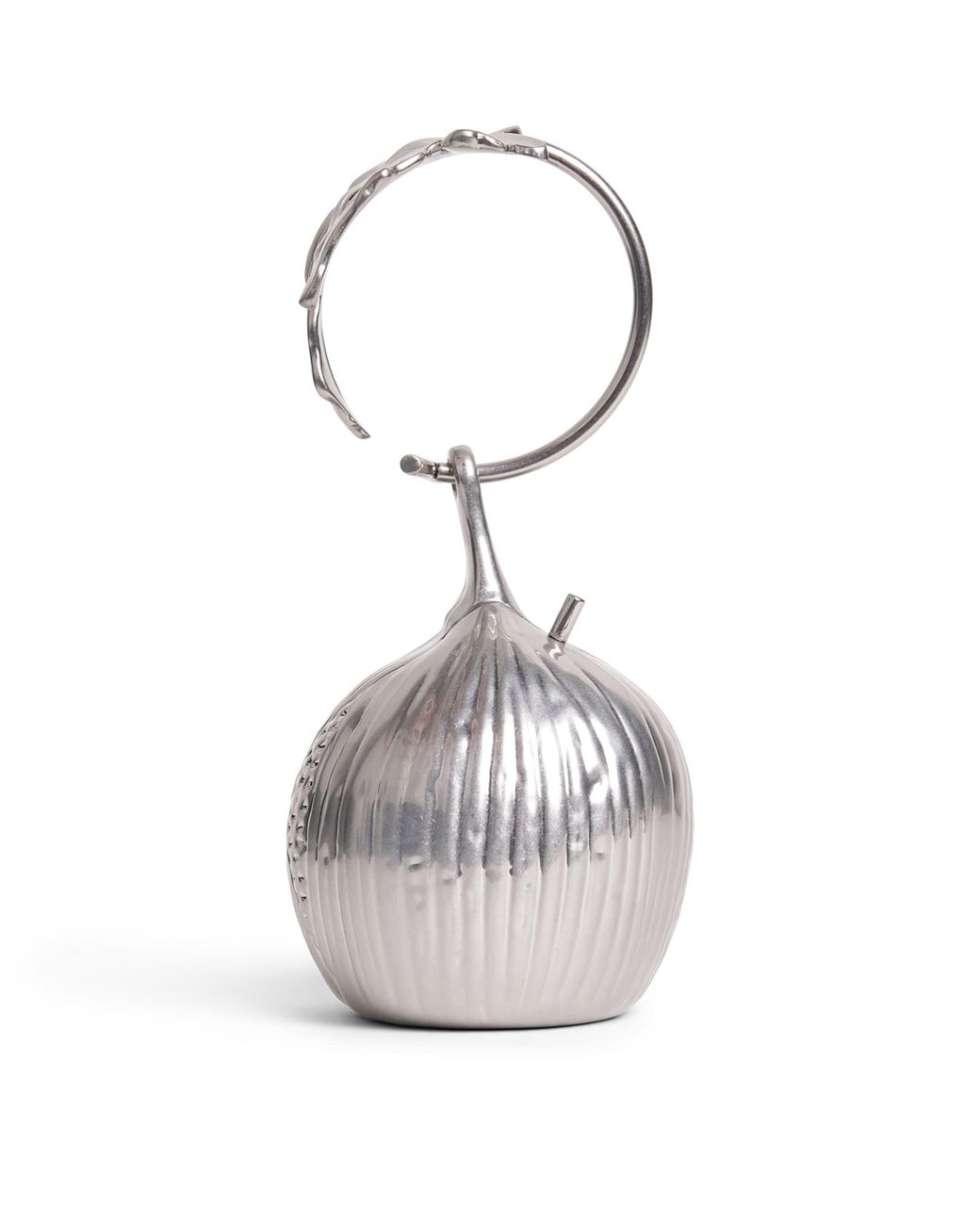 Cult Gaia White Brass Fico Wristlet Mini Bag