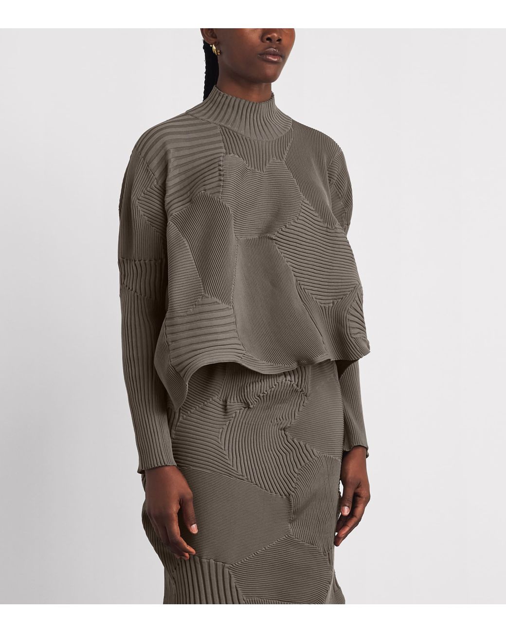 Issey Miyake Gray Kone Kone Sweater