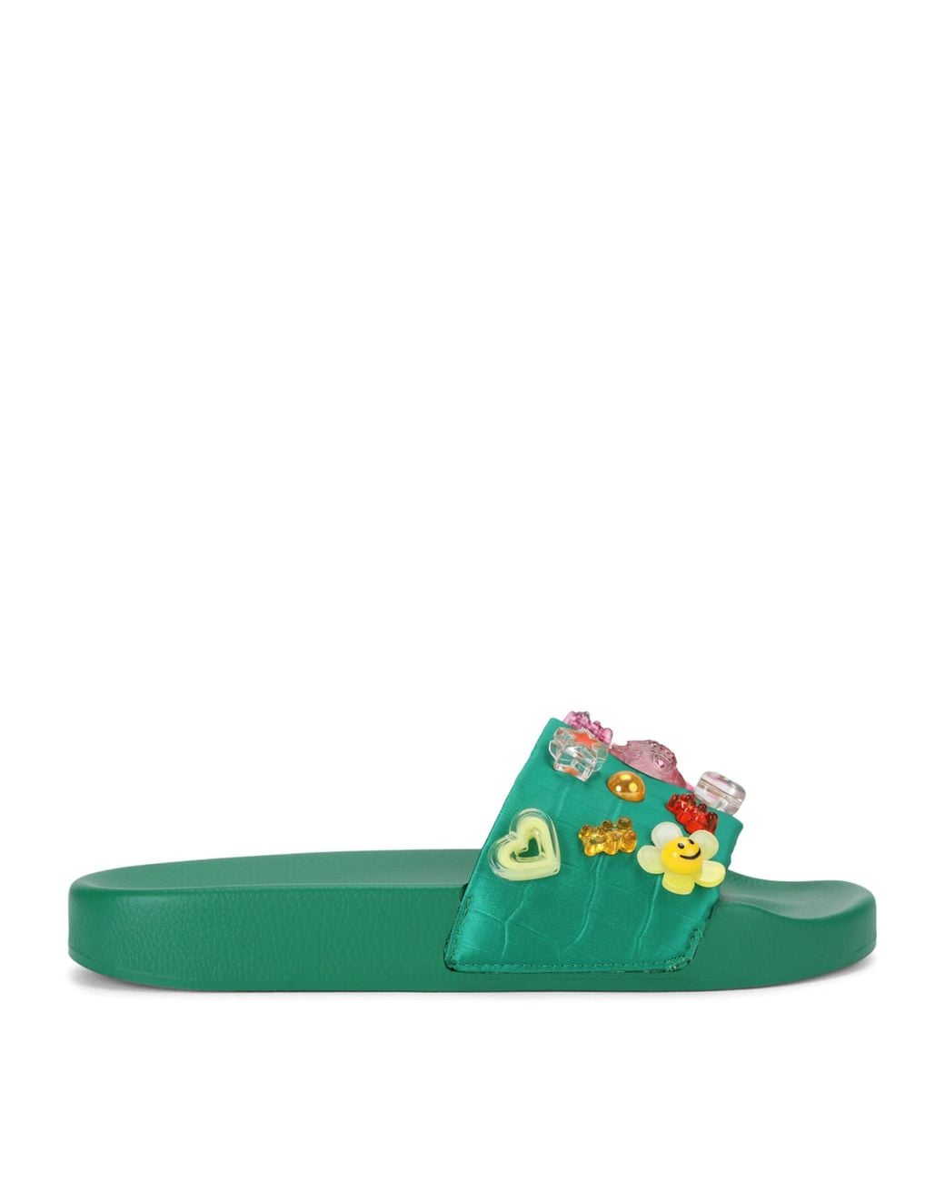 Kurt Geiger Green Meena Eagle Slides