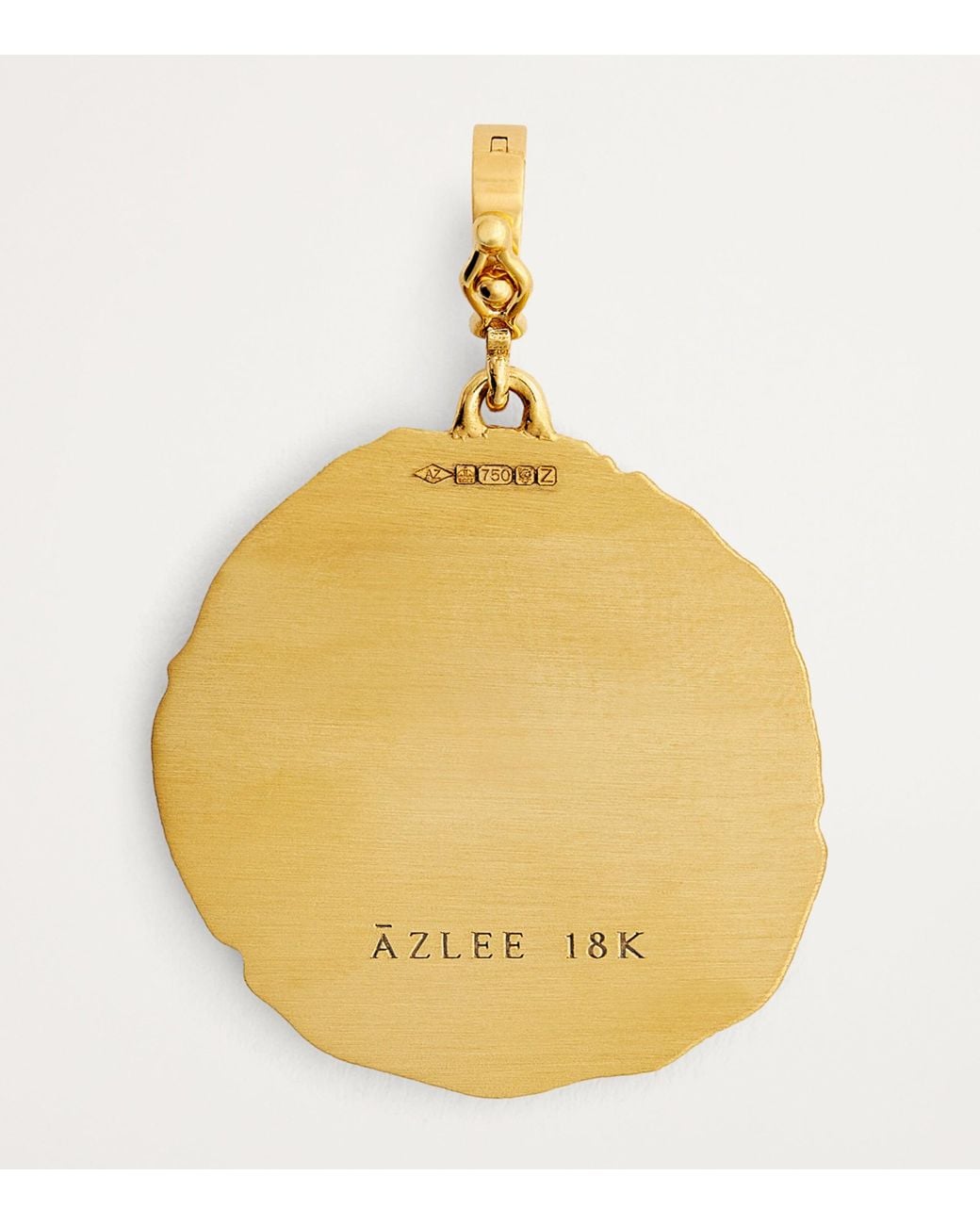 Azlee Metallic Large And Diamond Branch Coin Charm