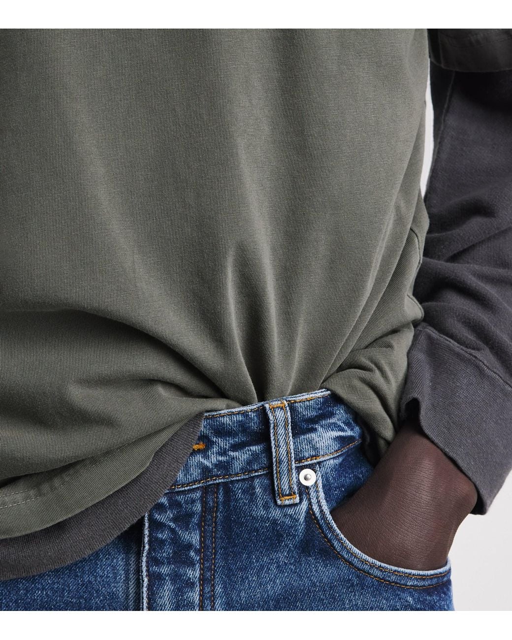 Agolde Gray Cotton Asha T-Shirt for men