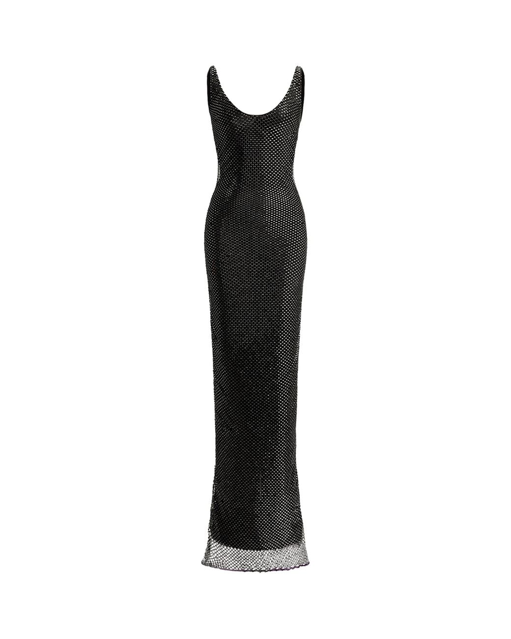 Ralph Lauren Black Lamé Jeramiah Gown