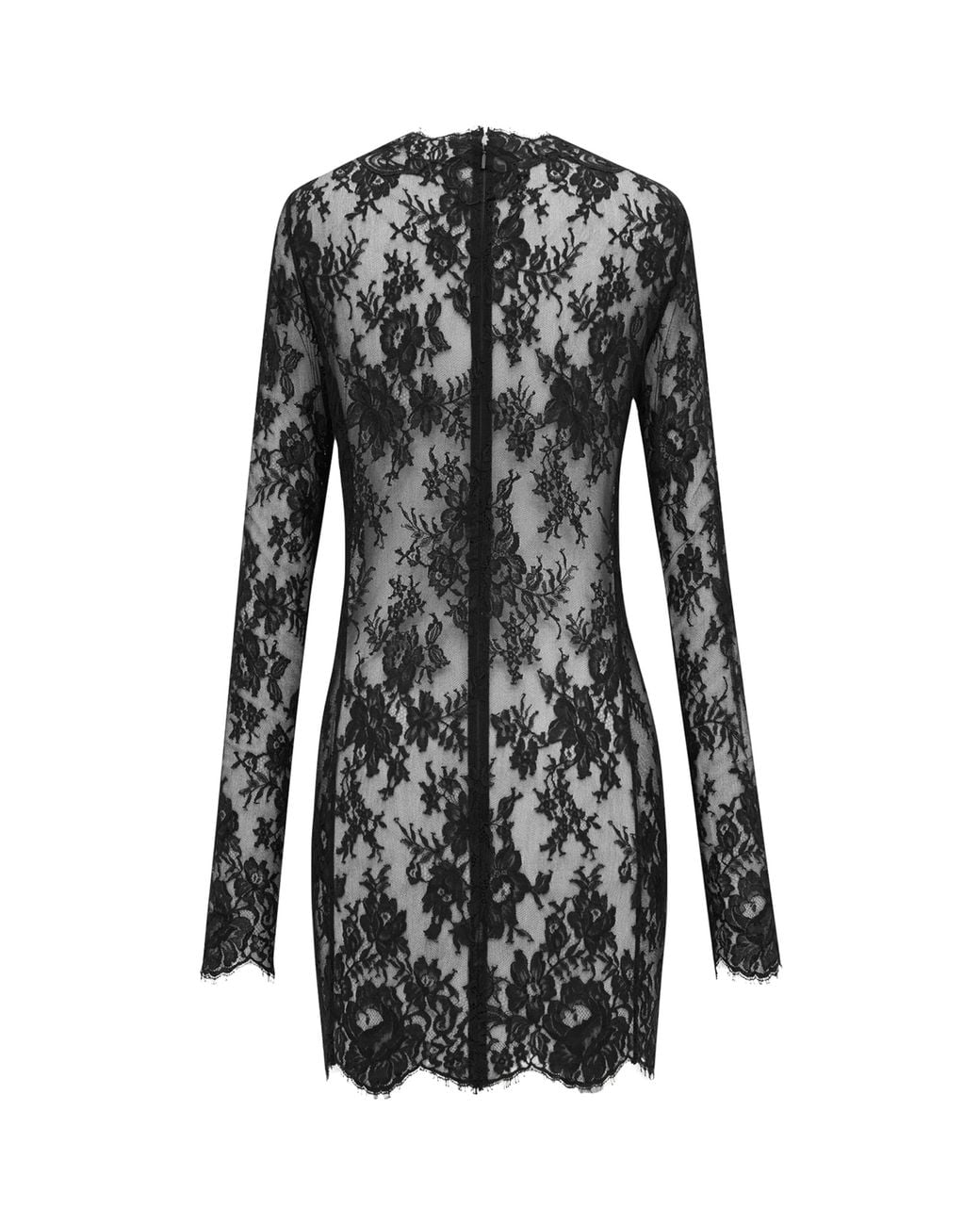 Saint Laurent Black Lace Mini Dress