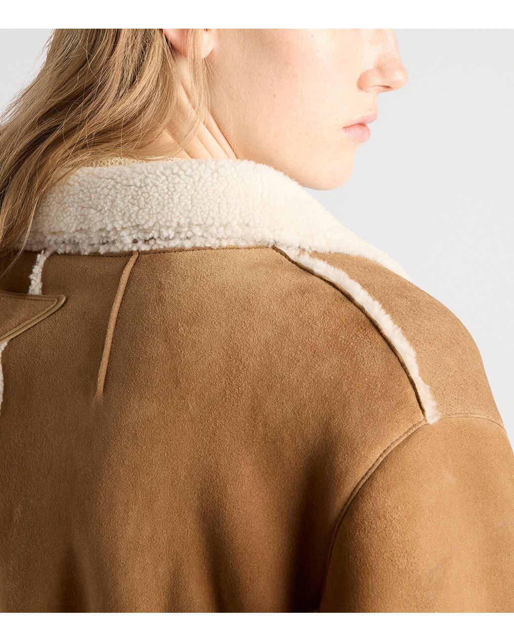 Prada Brown Shearling Coat
