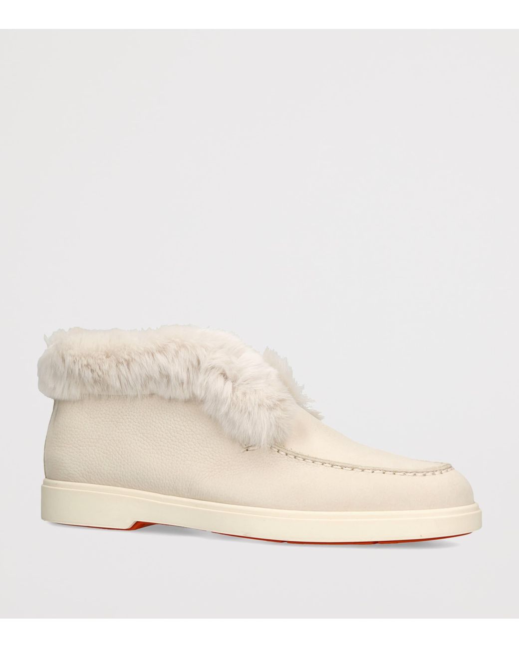 Santoni Natural Suede Hadeel Ankle Boots