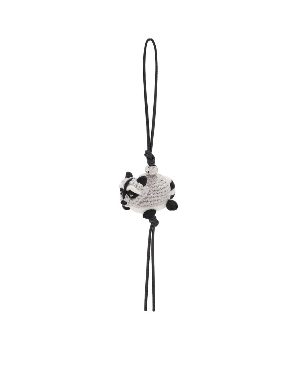 Loewe Metallic Wool Racoon Bag Charm