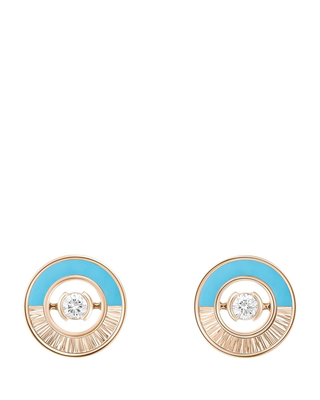Piaget Blue Rose, And Diamond Possession Palace Earrings