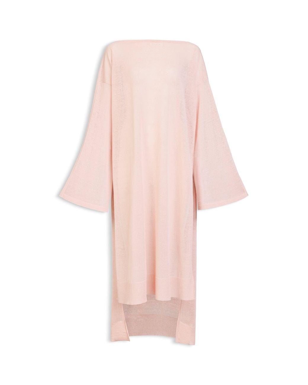 Alaïa Pink Linen-Silk Kaftan Dress