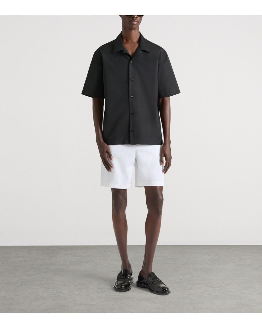 Givenchy Black Logo Short-Sleeve Shirt for men