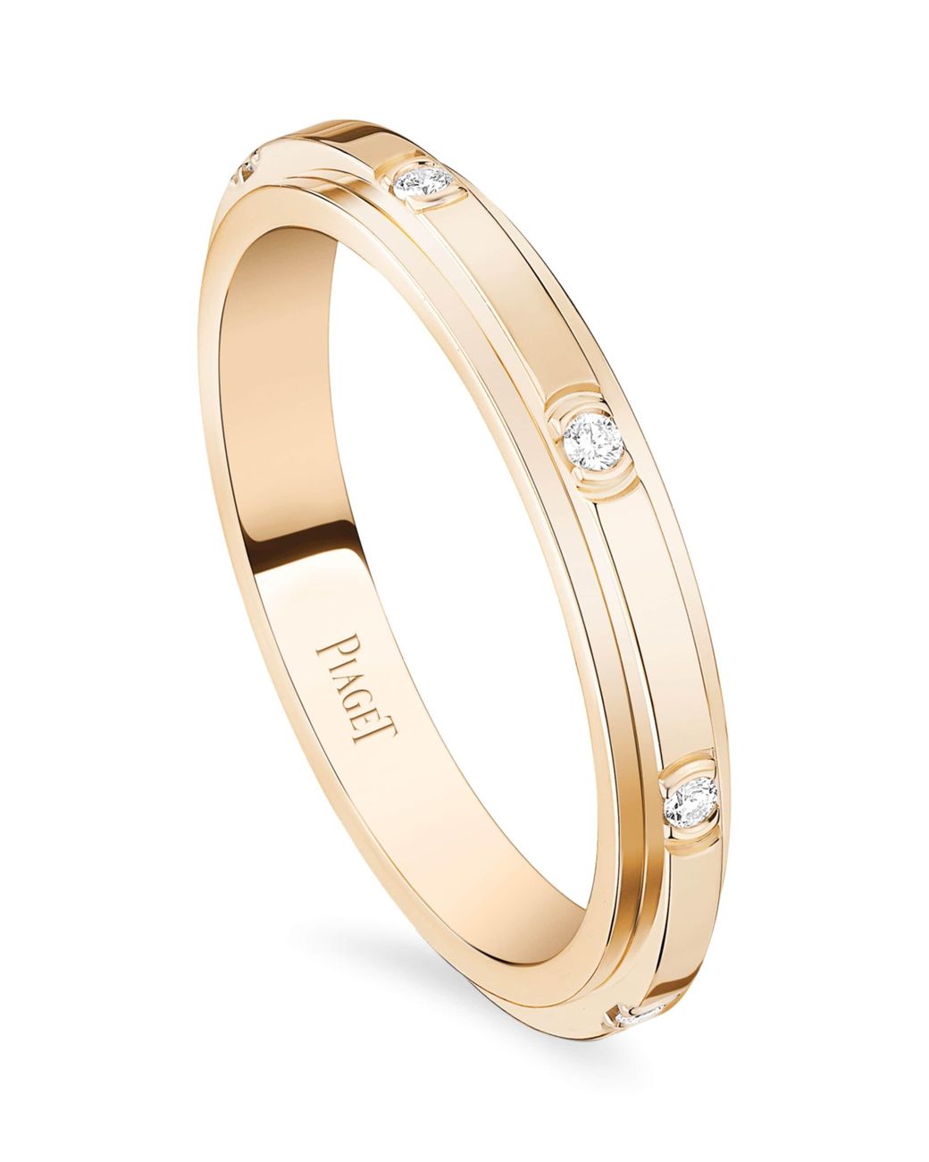Piaget Metallic Rose And 8 Diamonds Possession Ring