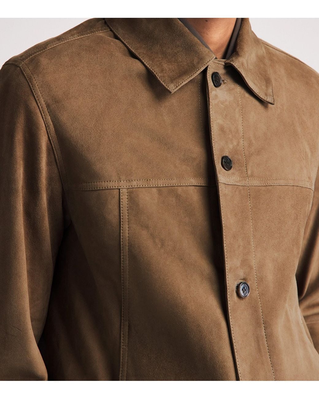 Arma Brown Goat Suede Jaden Jacket for men