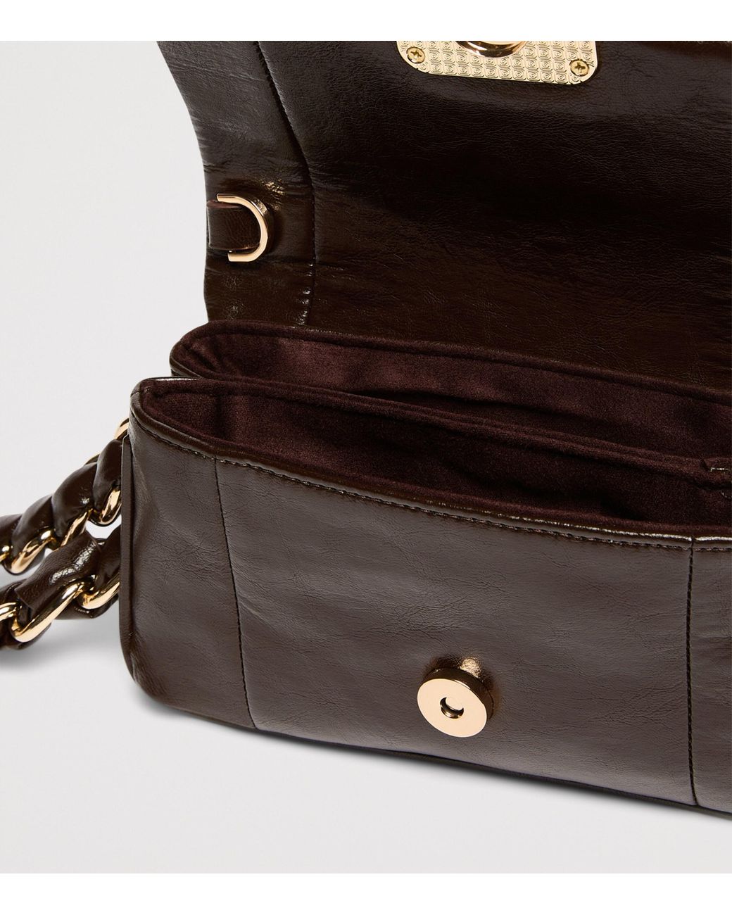 Marella Brown Medium Le Muse Clutch Bag
