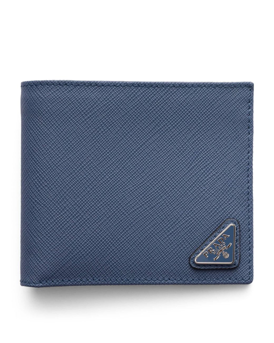 Prada Blue Saffiano Leather Wallet for men