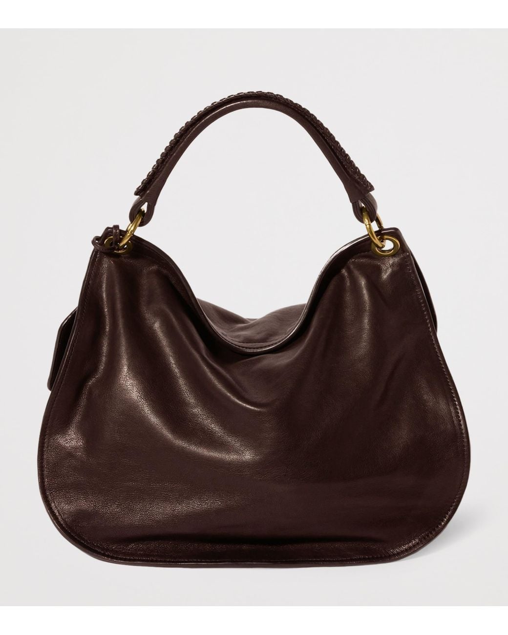 Miu Miu Brown Leather Rendez-Vous Shoulder Bag