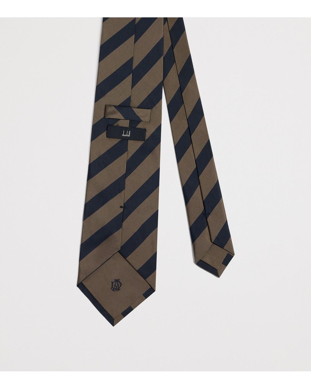 Dunhill Blue Mulberry Silk Stripe Tie for men