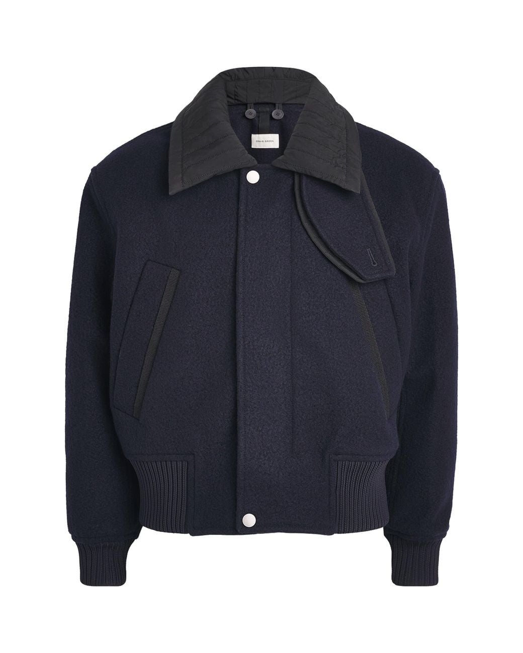 Craig Green Blue Wool Flight Jacket for men