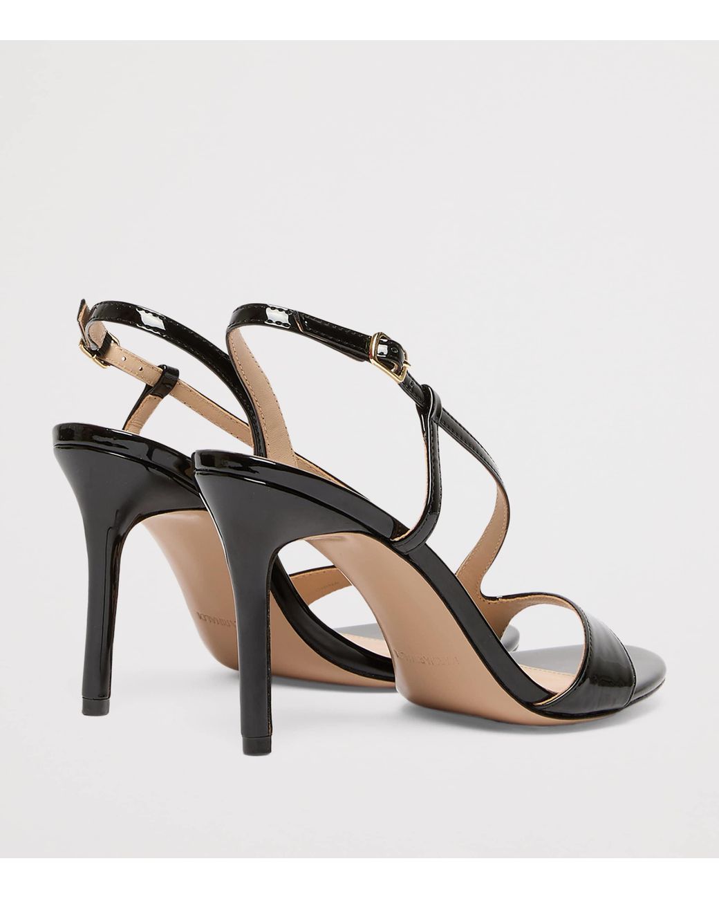 Marina Rinaldi Metallic Mirror-Finish Sandals 100