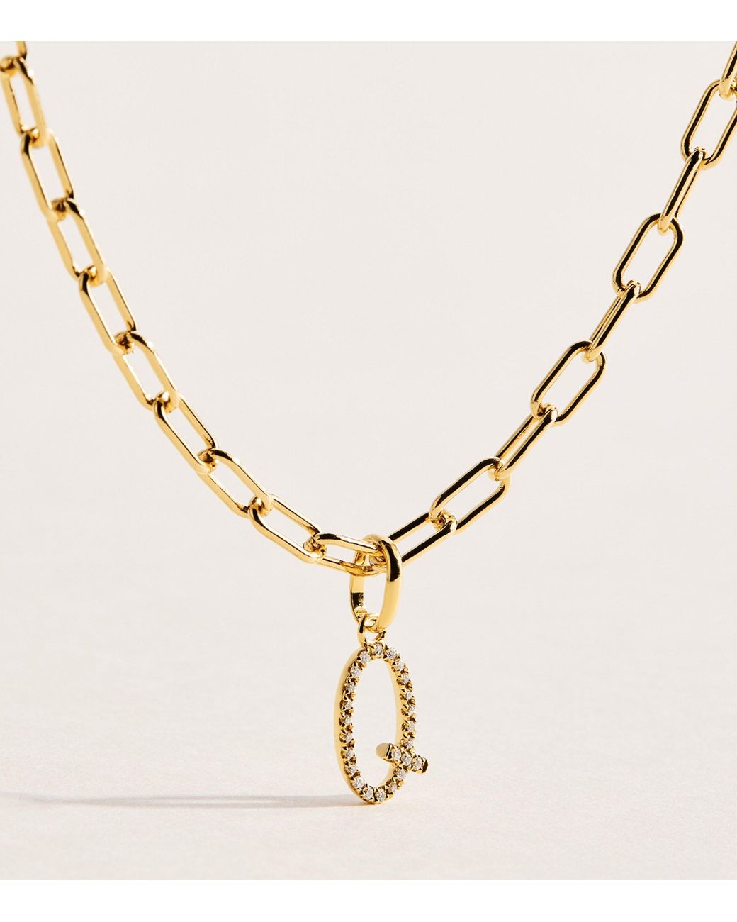 Rosa De La Cruz Natural And Diamond Q Initial Pendant