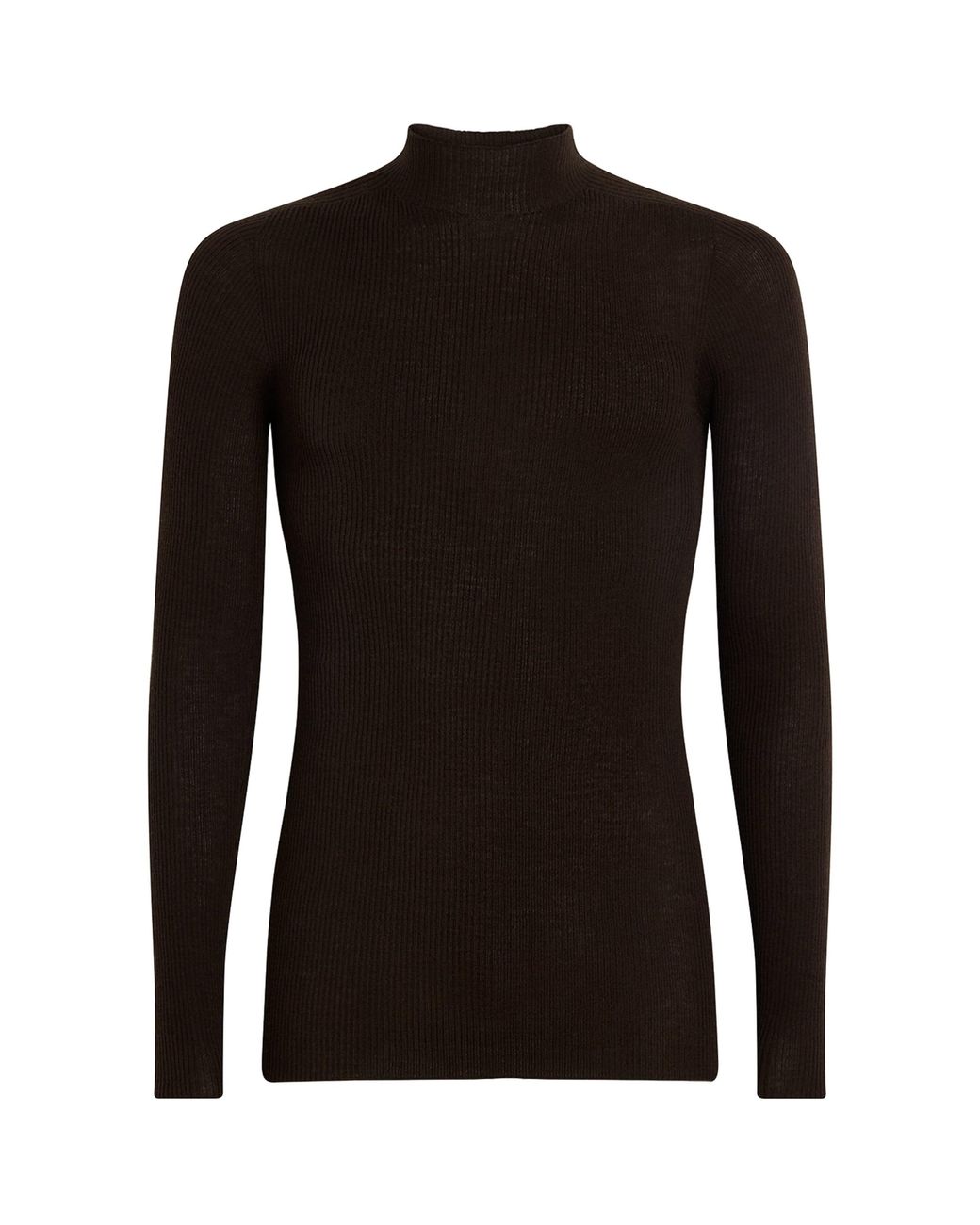 Rick Owens Black Virgin Wool Lupetto Sweater for men