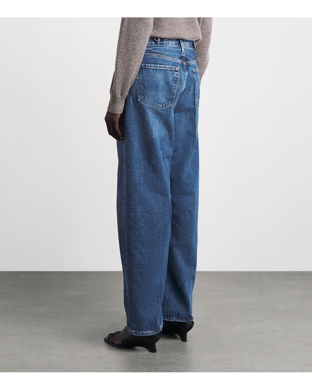 Citizens of Humanity Blue Miro Barrel-Leg Relaxed Jeans