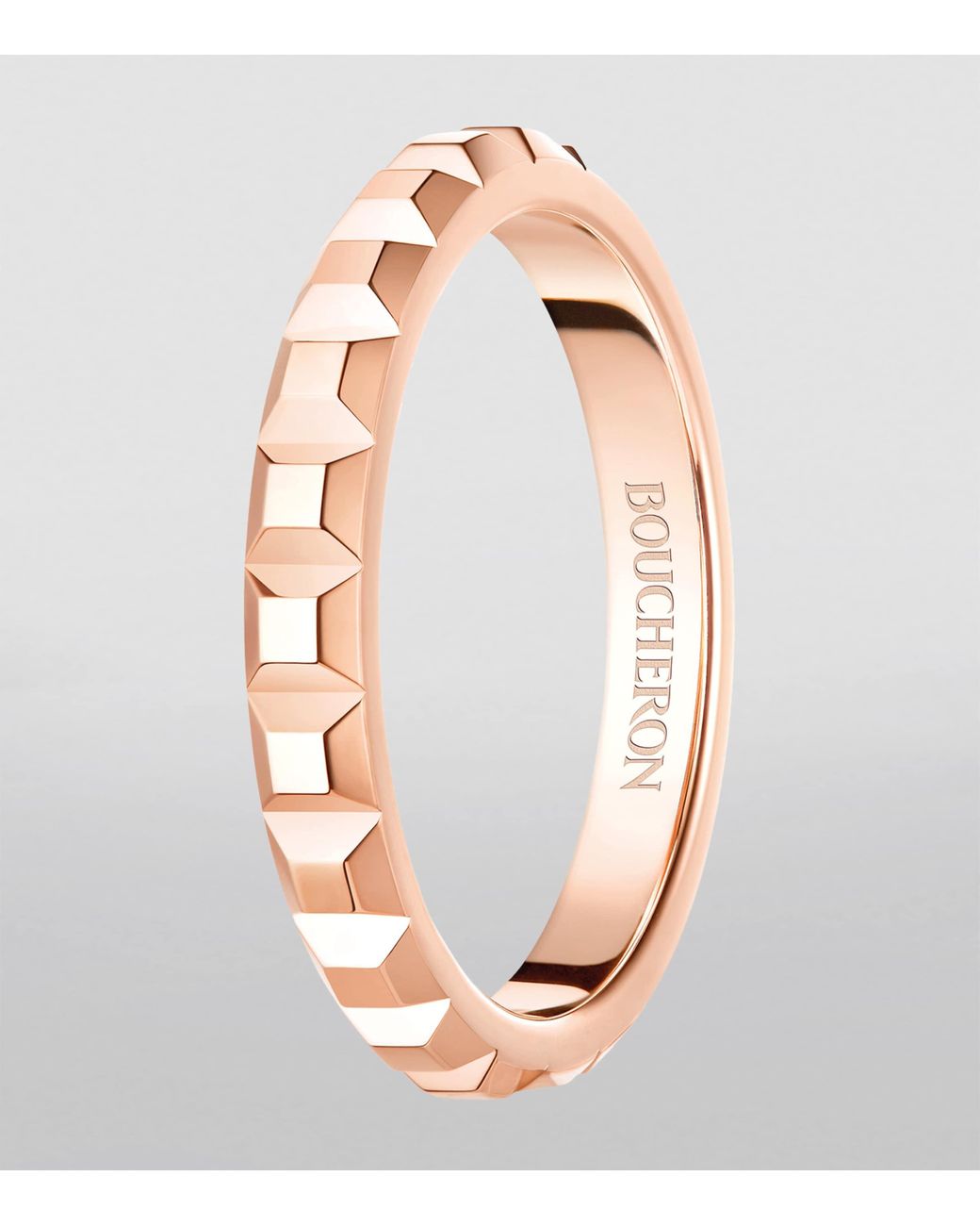 Boucheron Brown Rose Quatre Clou De Paris Wedding Band