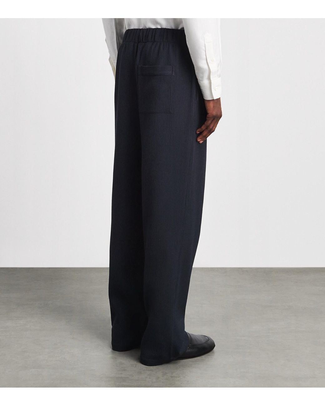 Frescobol Carioca Blue Wool Luan Trousers for men