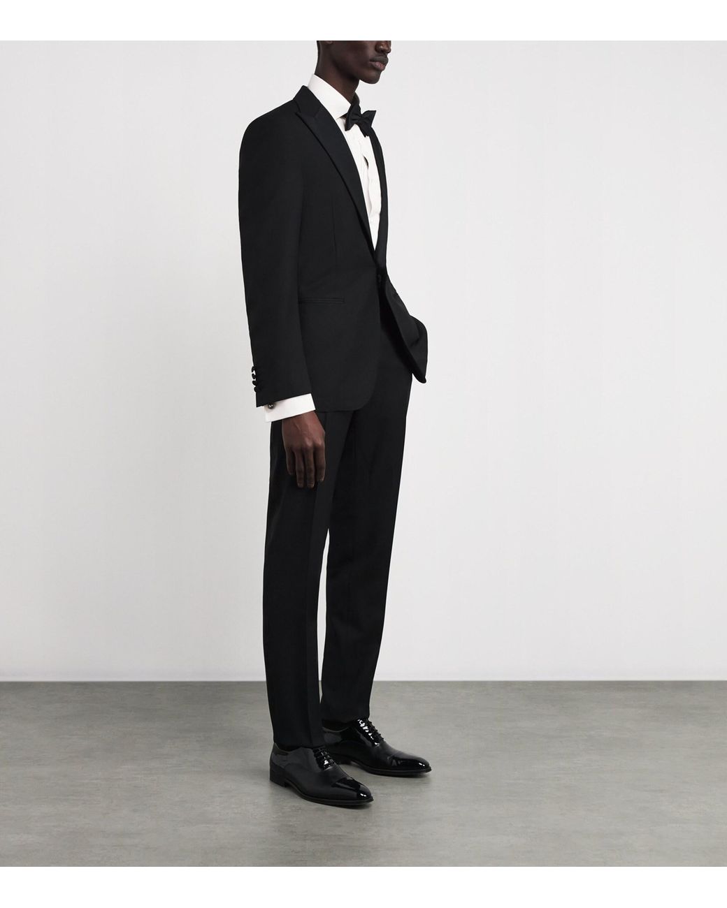 Ralph Lauren White Sea Island Cotton Tuxedo Dress Shirt for men