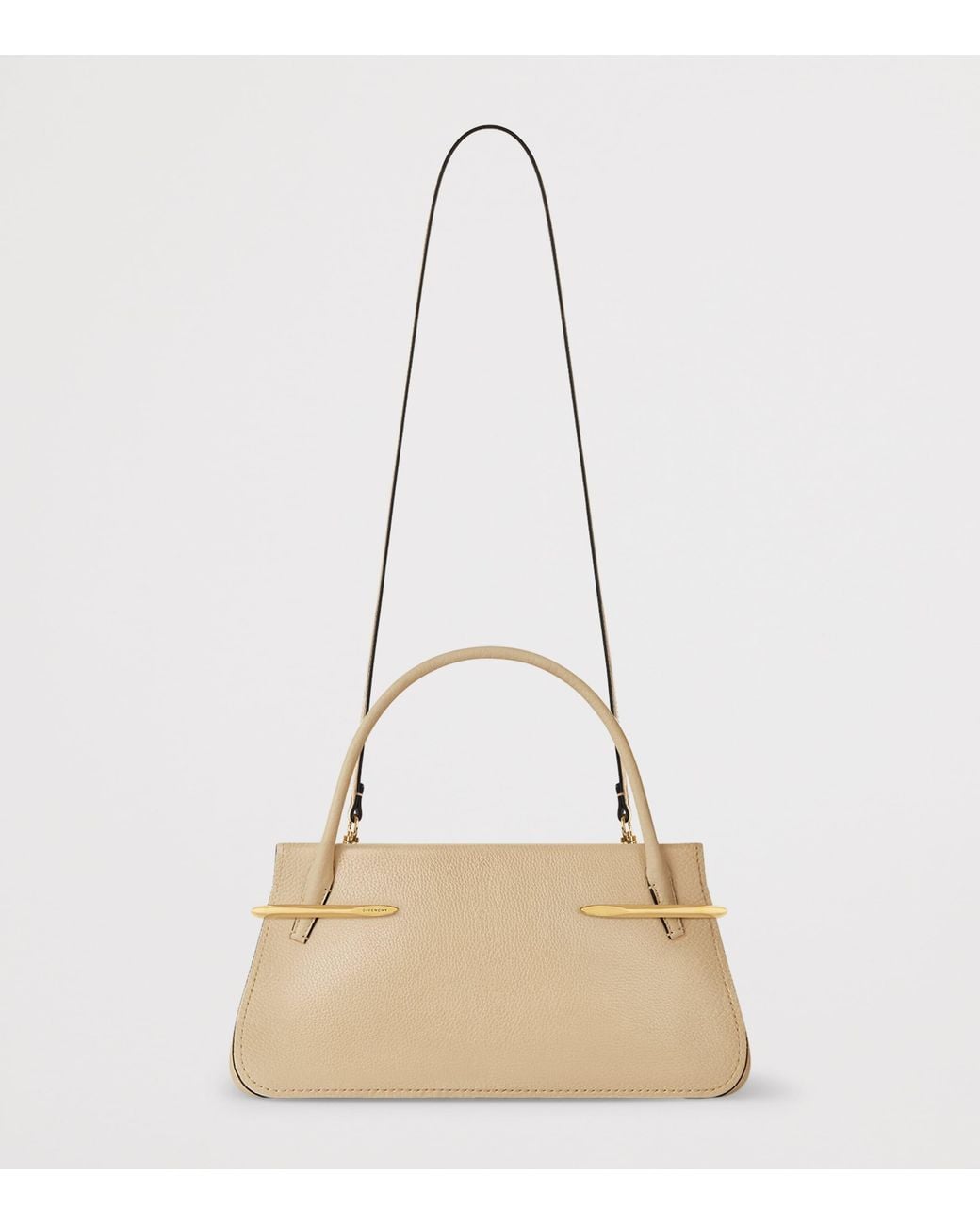 Givenchy Natural Medium Leather Pinch Top-Handle Bag