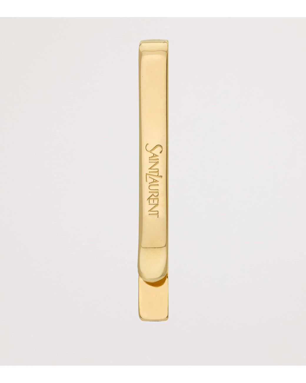 Saint Laurent Natural Striated Tie Clip for men