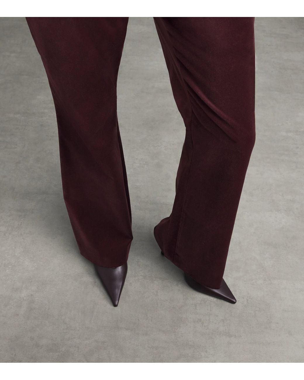 Veronica Beard Purple Velvet Flair Gracie Trousers