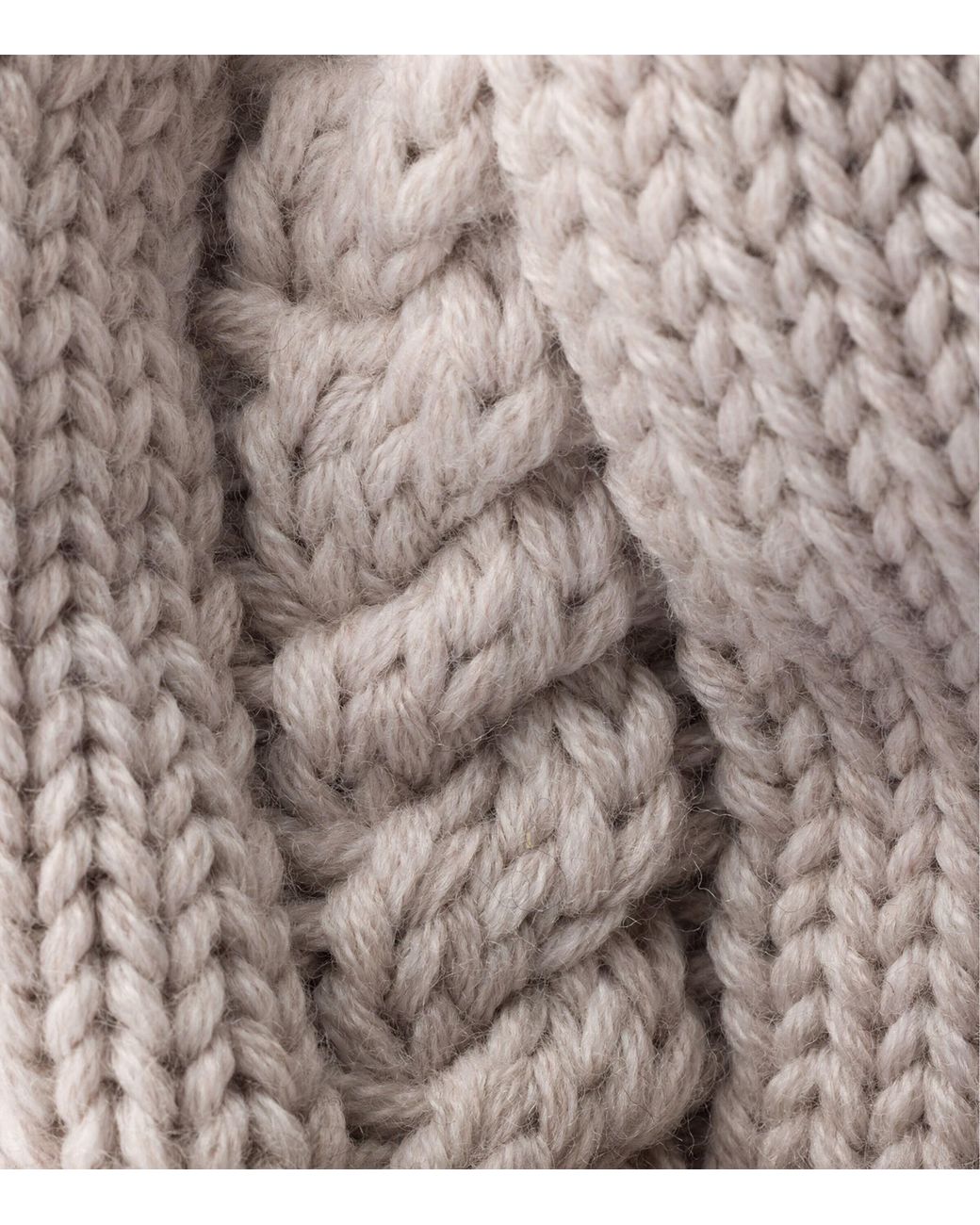 Prada Natural Virgin Wool Triangle Beanie