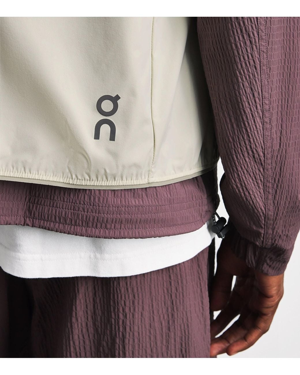 On Shoes White Weather Gilet for men