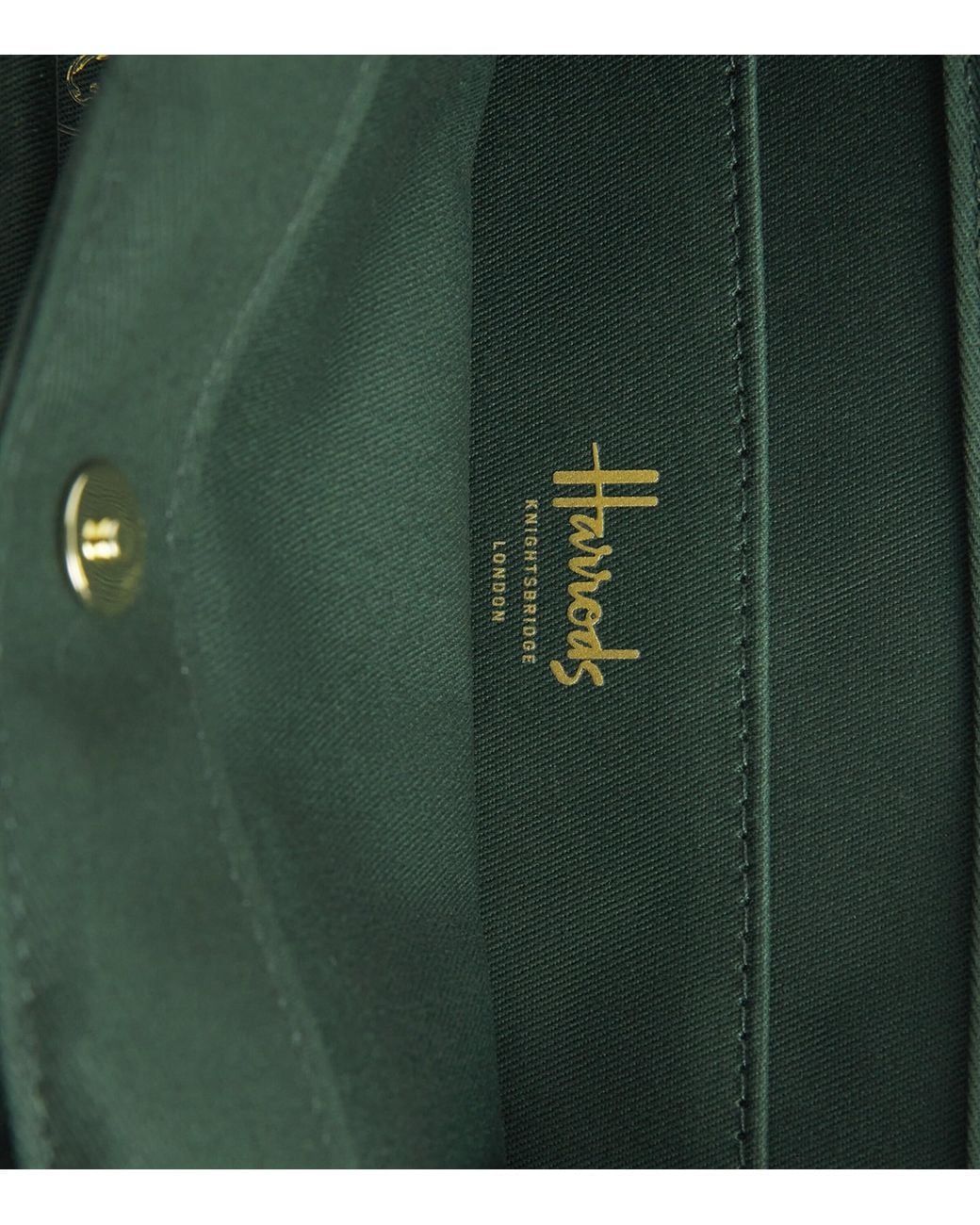 Harrods Green Small Building Shopper Bag