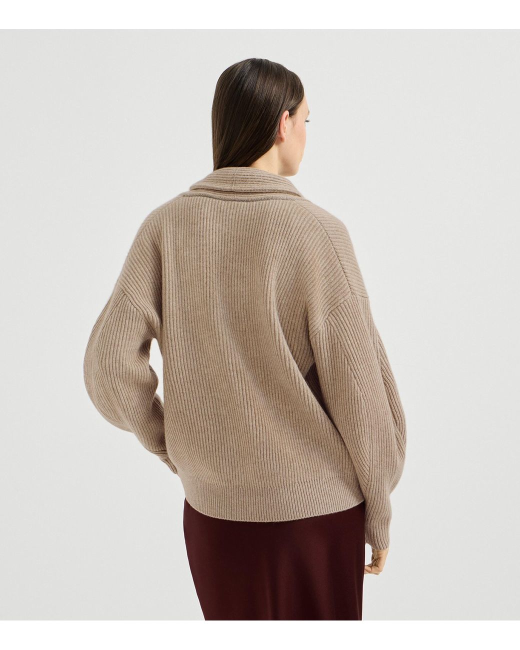 Brunello Cucinelli Natural Cashmere Monili Sweater
