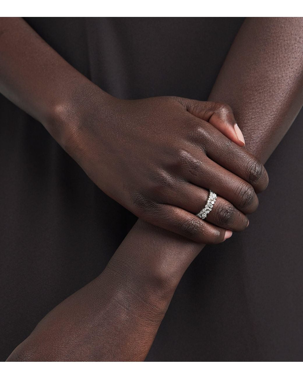 Suzanne Kalan Metallic And Diamond La Fantaisie Eternity Ring