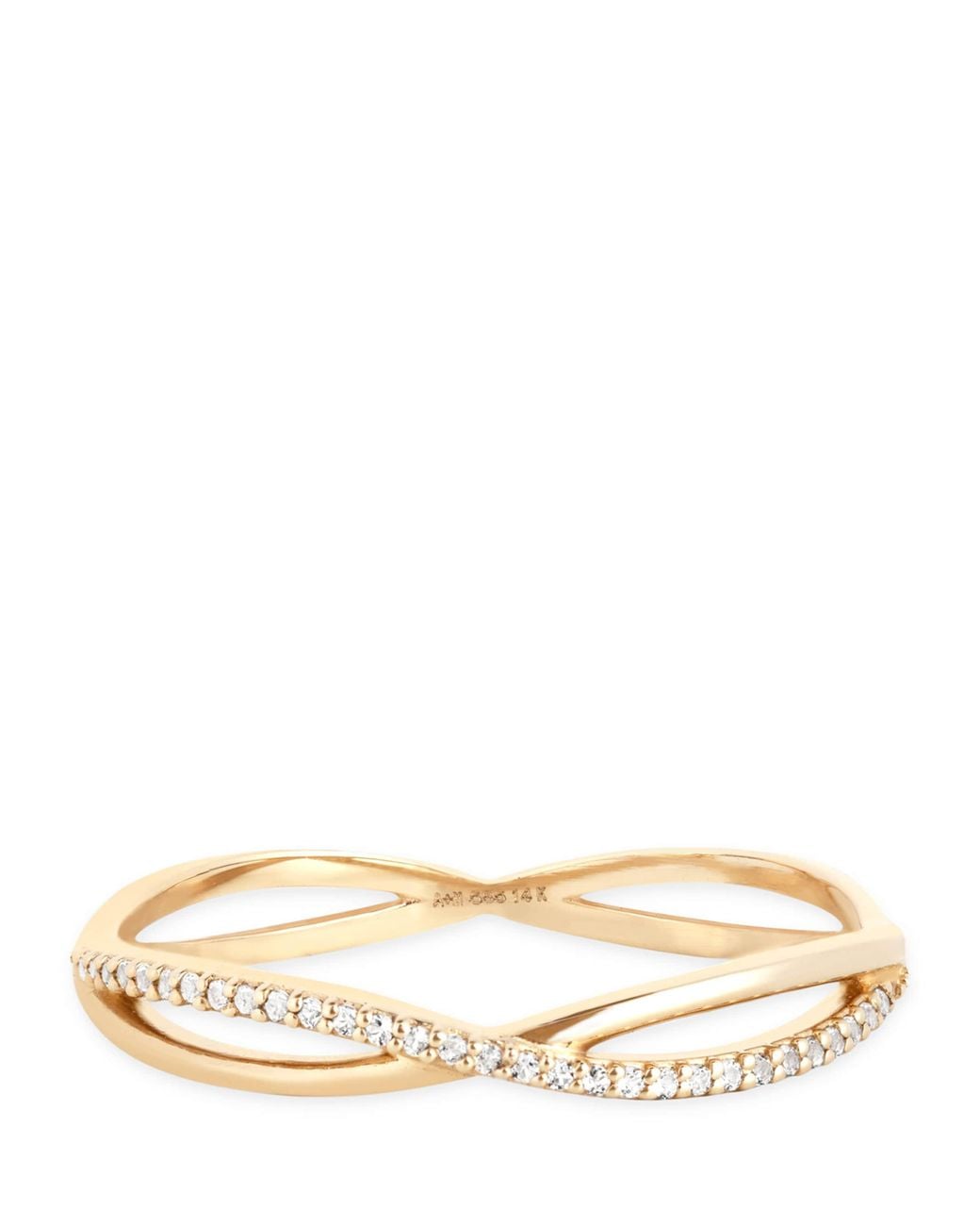 Astrid & Miyu Natural And Topaz Infinite Pavé Ring