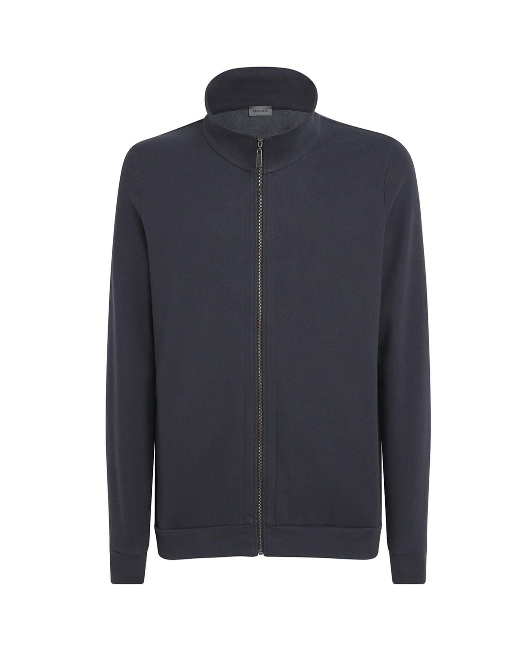 Hanro Blue Stretch-Cotton Zip-Up Sweatshirt for men