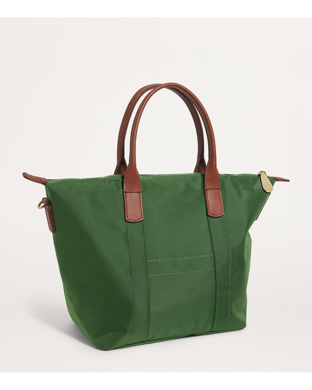 Harrods Green Grab Nylon Tote Bag