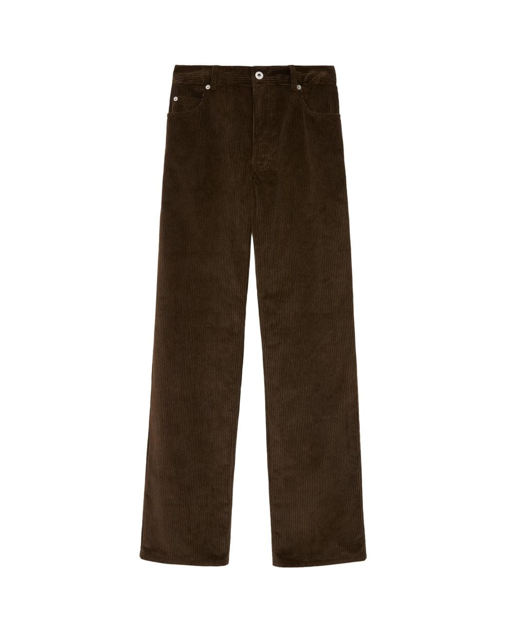 Loewe Brown Corduroy Straight-Leg Trousers