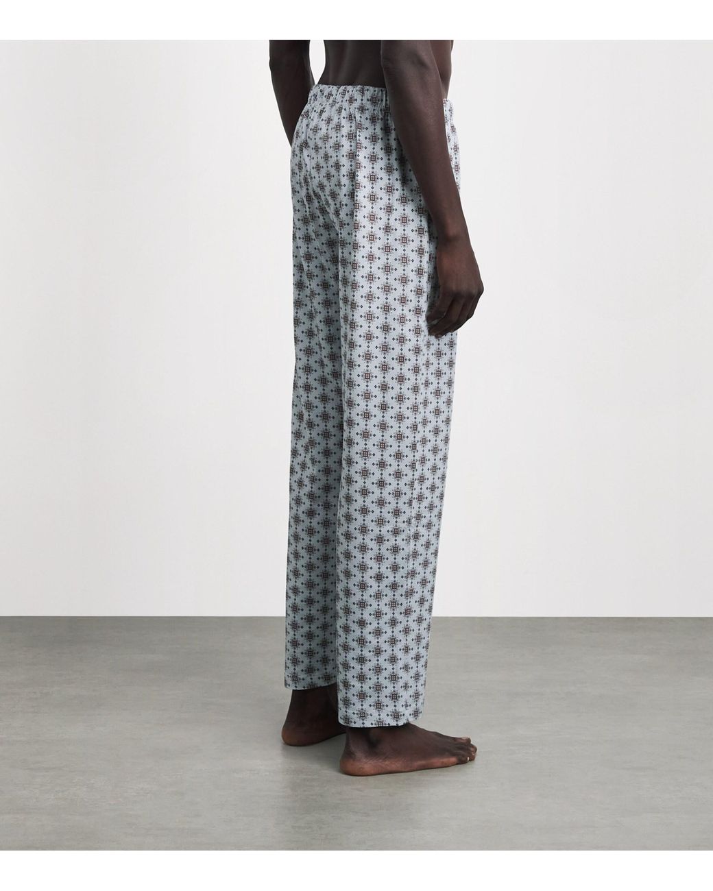 Hanro Blue Cotton Night & Day Lounge Trousers for men
